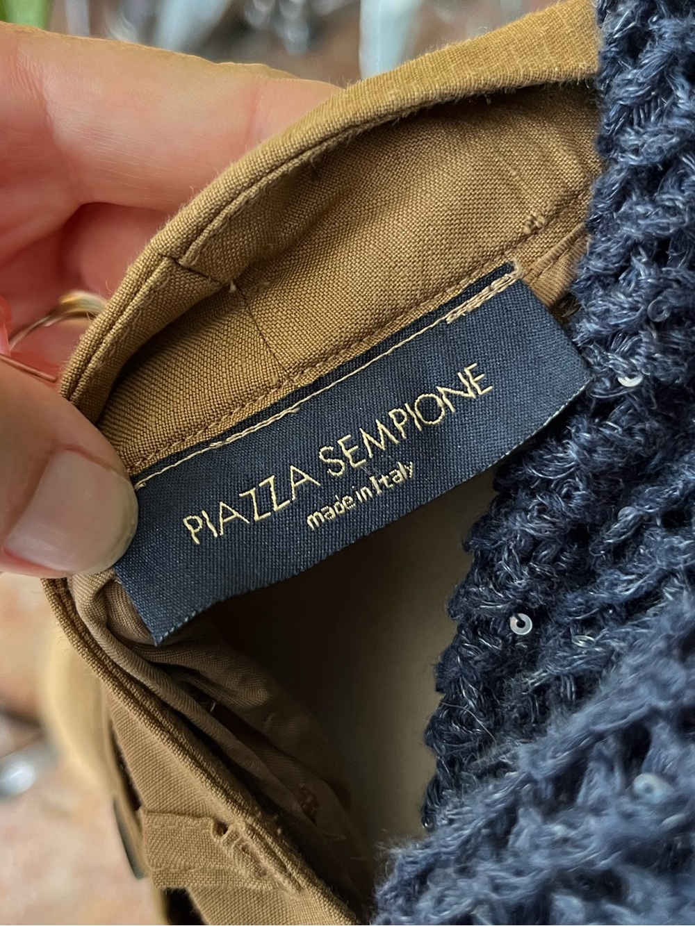 Piazza Sempione Brown Wide Leg Trousers IT 46 US 10 Made in Italy - Picture 10 of 12